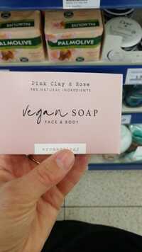 AROMACOLOGY - Vegan soap pink clay & rose 