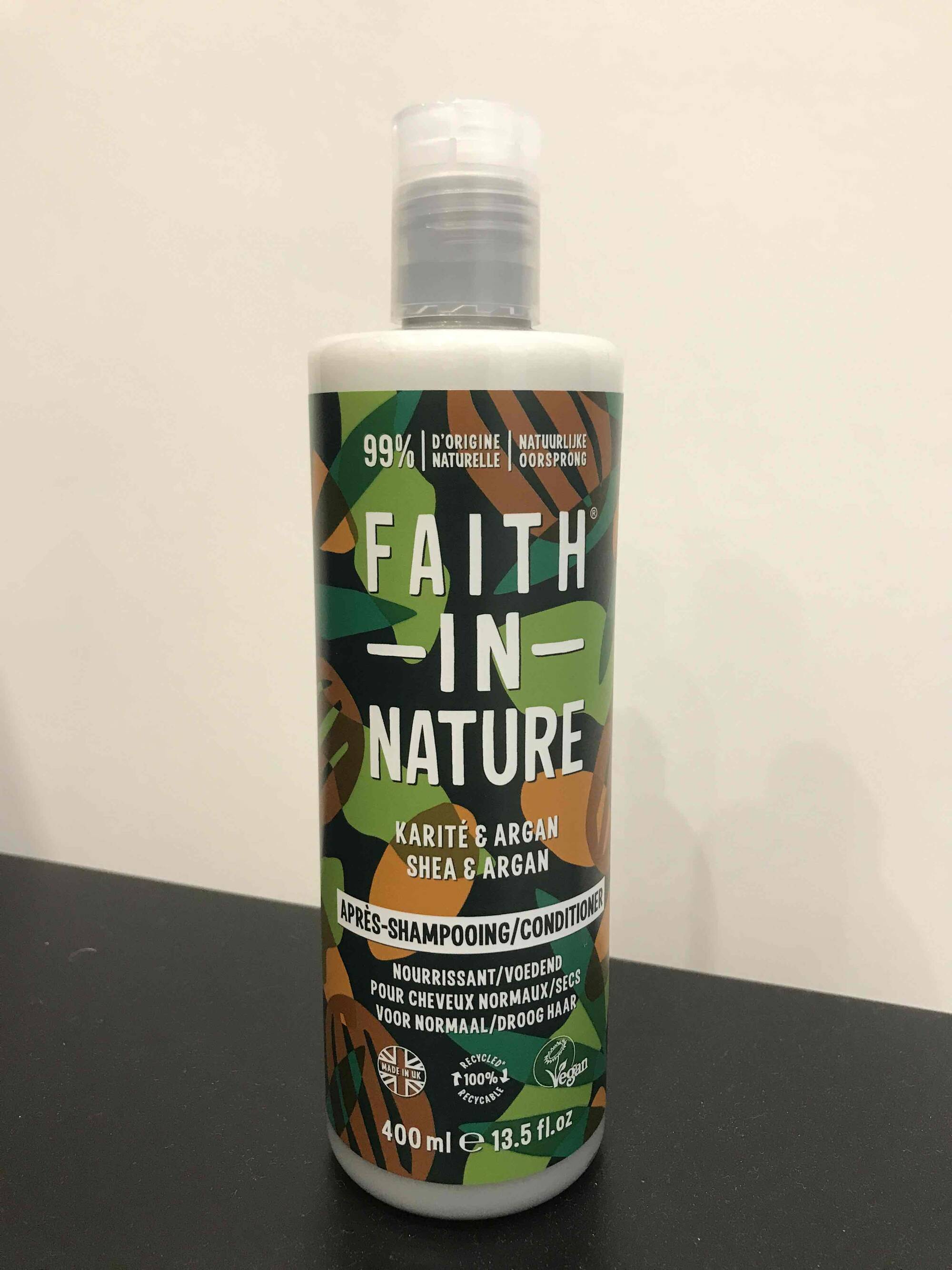 FAITH IN NATURE - Après-shampooing karité & argan