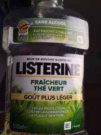 LISTERINE - Bain de bouche fraîcheur thé vert