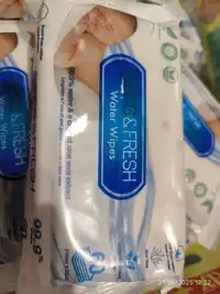 BIORG&FRESH - Lingettes à l'eau et une goutte d'extrait d'aloe vera