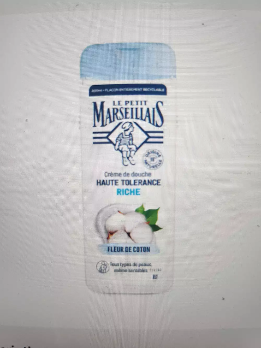 LE PETIT MARSEILLAIS - Crème de douche haute tolérance riche fleur de coton