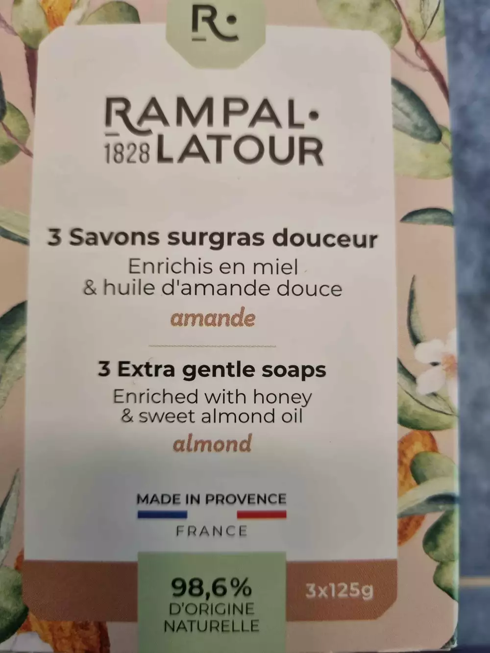 RAMPAL LATOUR - 3 Savons surgras douceur