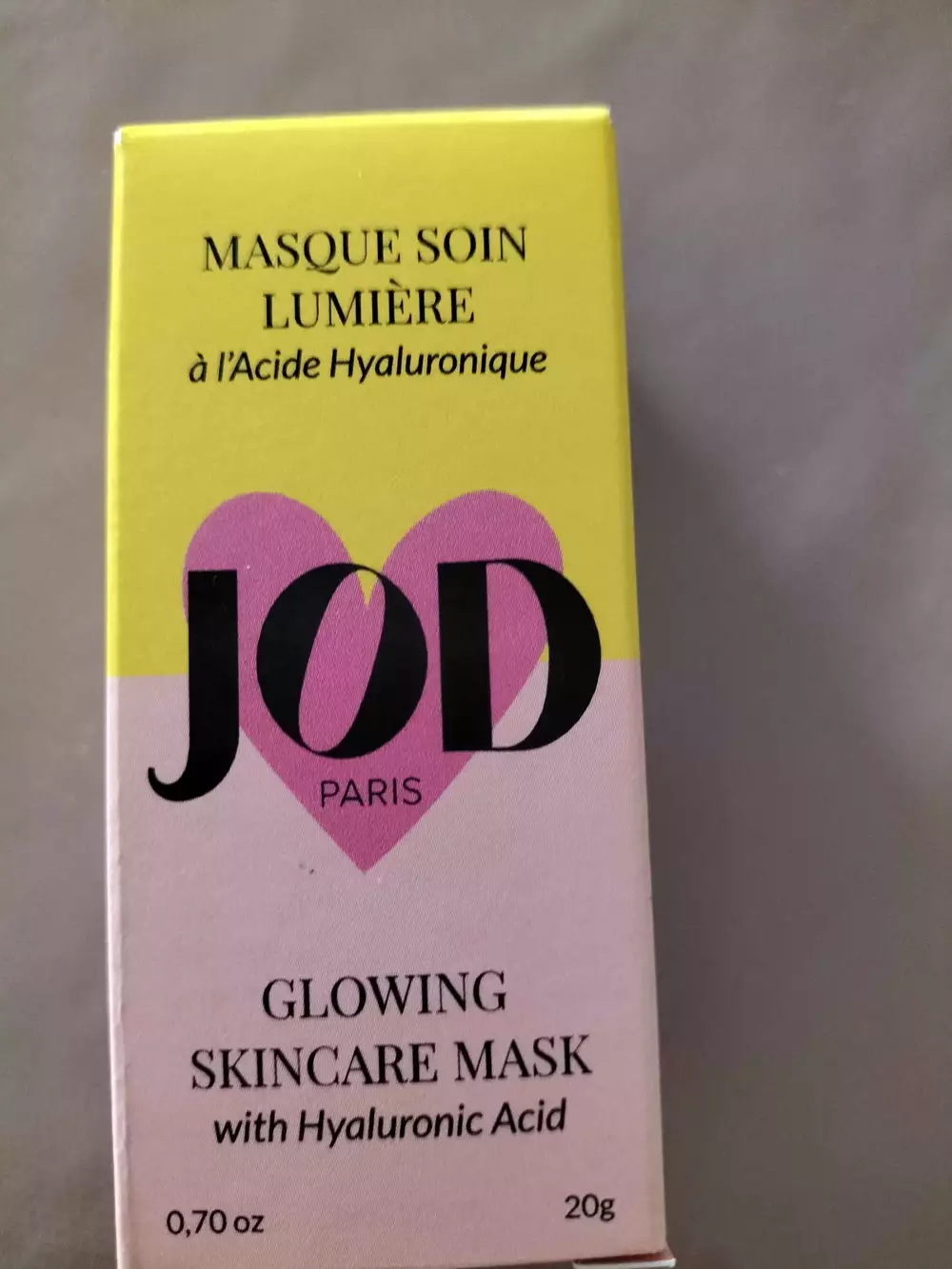 JOD - Masque soin lumière à l'acide hyaluronique