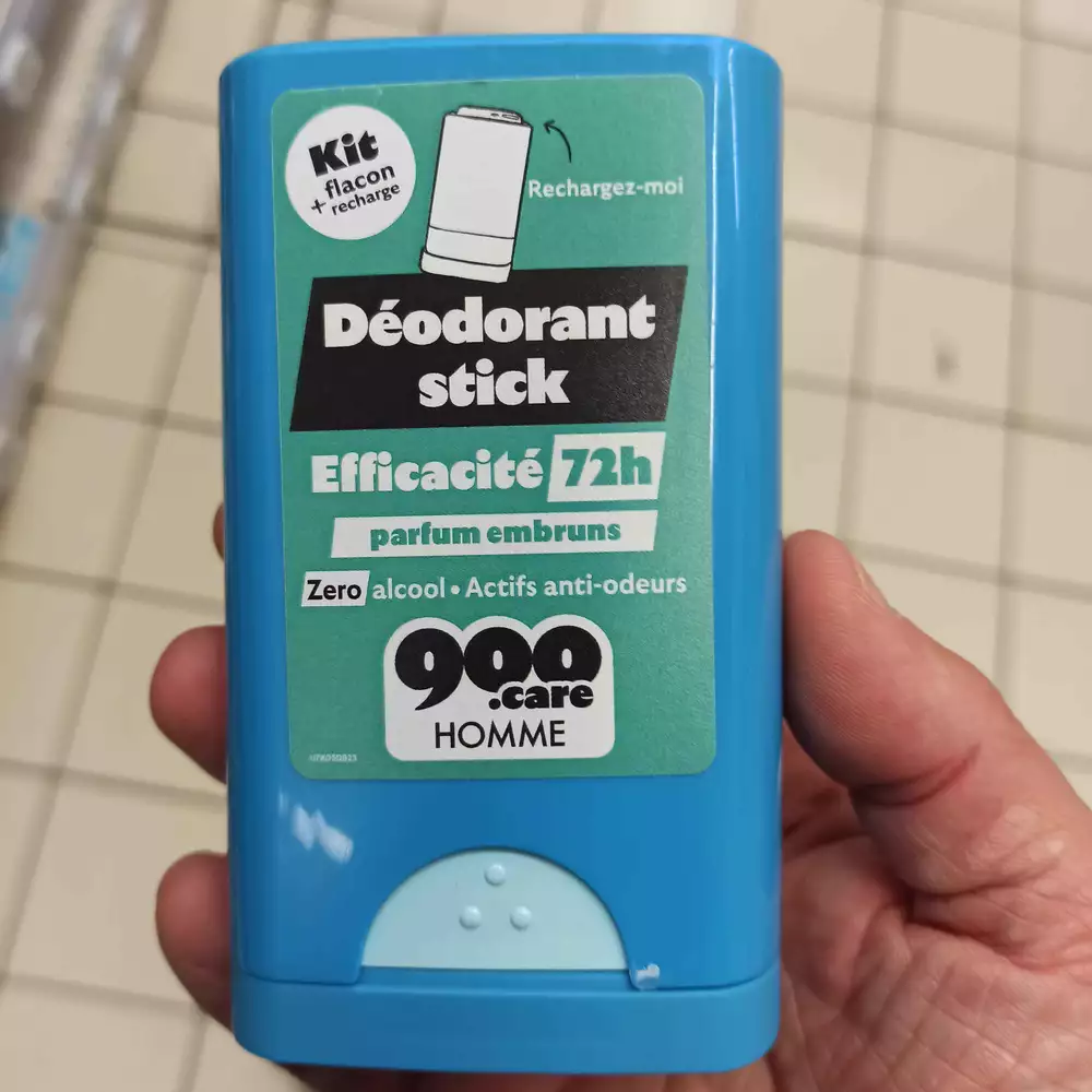 900.CARE - Homme - Déodorant stick parfum embruns 72h