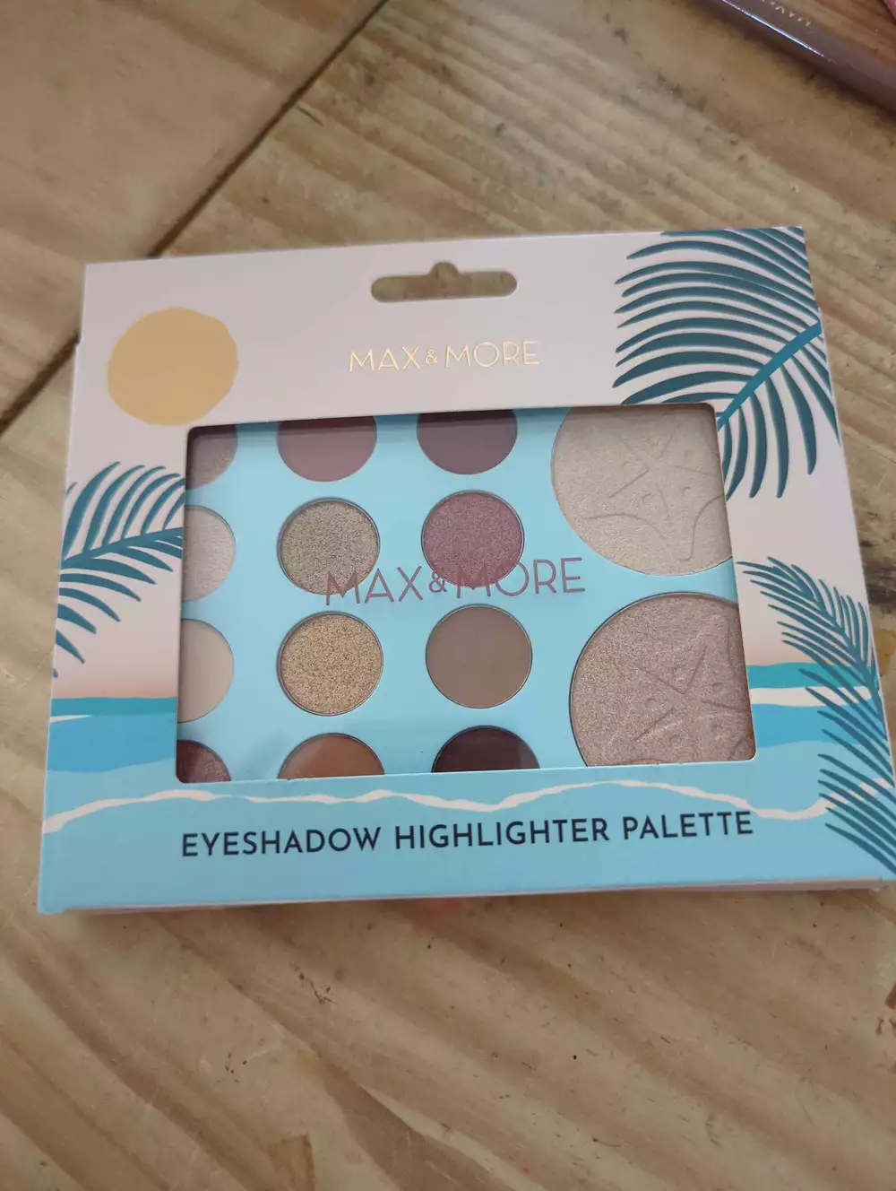 MAX & MORE - Eyeshadow highlighter palette