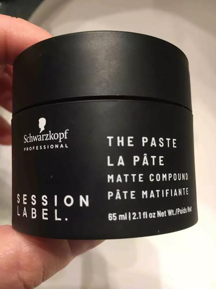 SCHWARZKOPF - Session label - La pâte matifiante