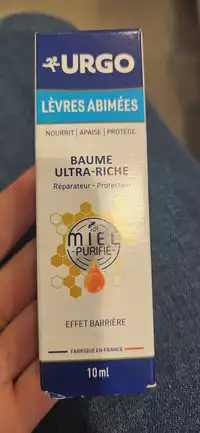 URGO - Lèvres abimées - Baume ultra-riche miel