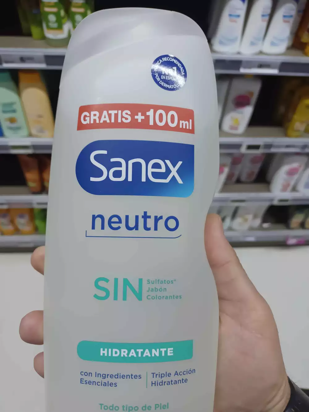 SANEX - Neutro hidratante - Gel baño