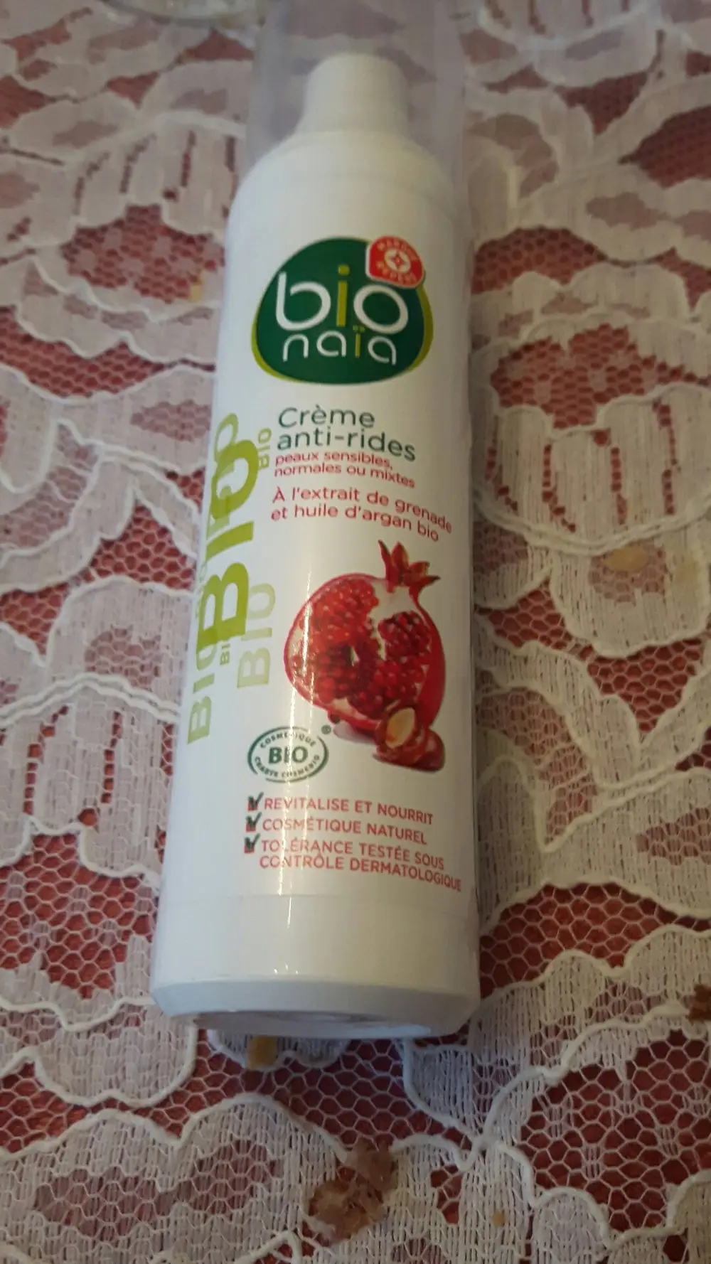 MARQUE REPÈRE - Bio naïa - Crème anti-rides peaux sensibles