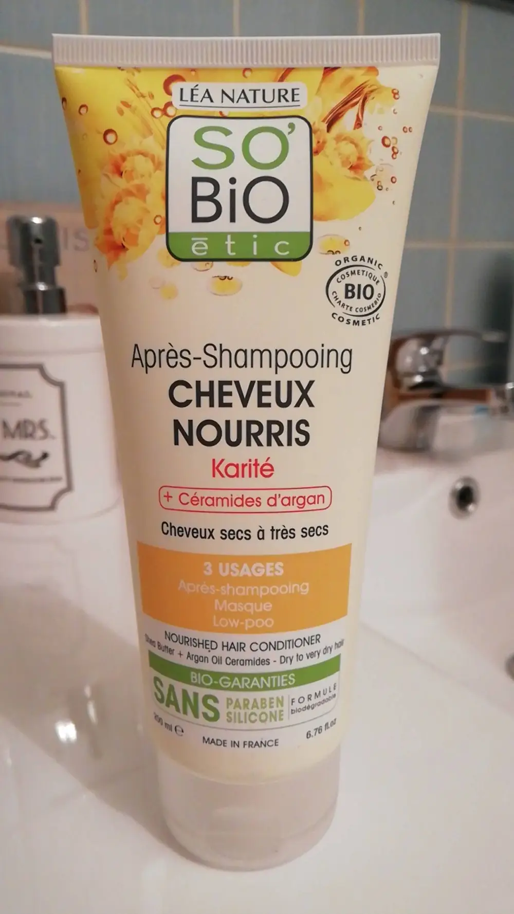 SO'BIO ÉTIC - Après-shampooing cheveux nourris au karité