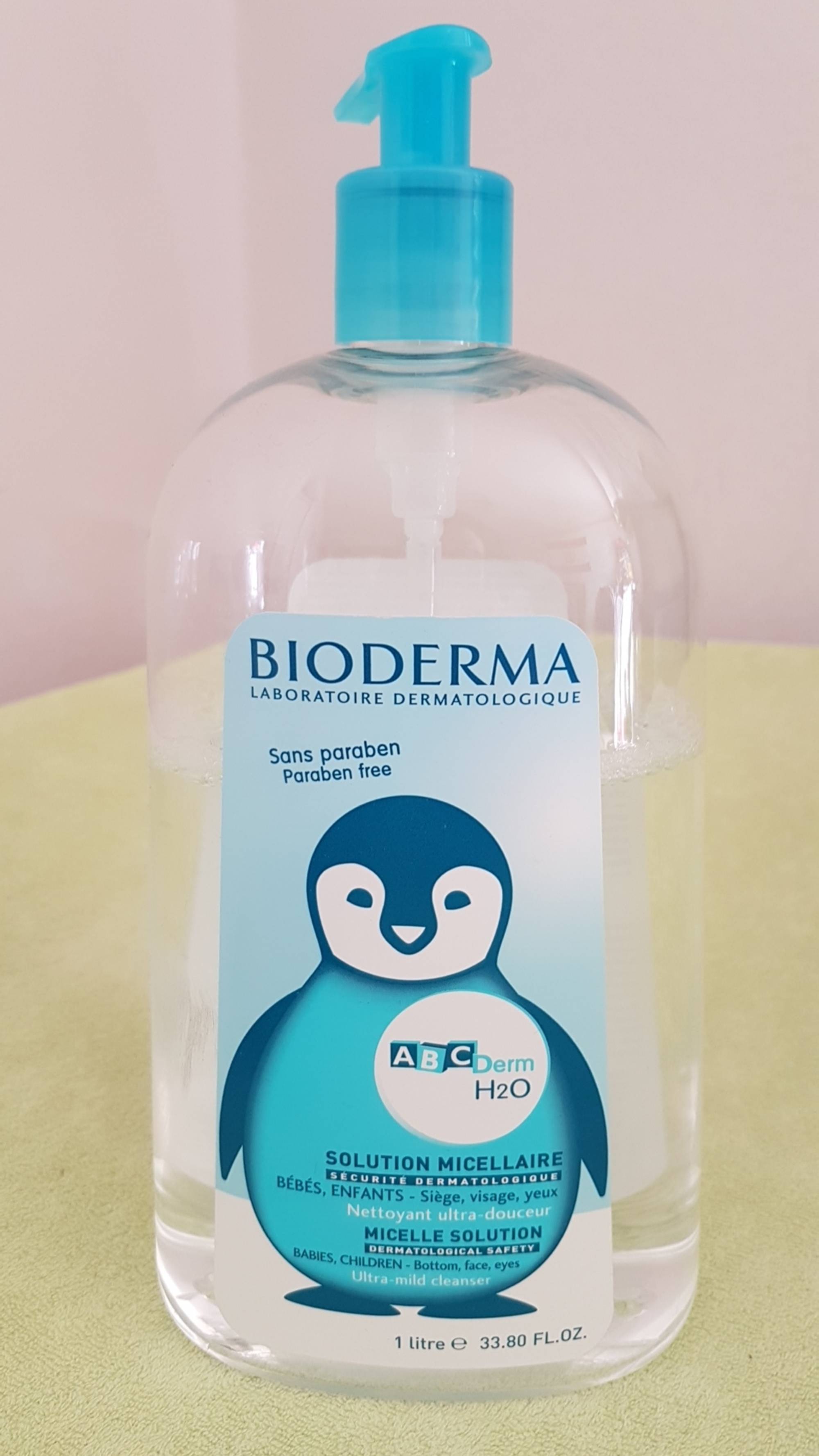BIODERMA - ABC Derm H20 - Solution micellaire bébés, enfants - Nettoyant ultra-douceur