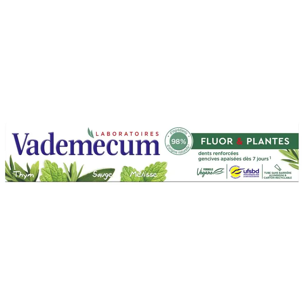 VADEMECUM - VADEMECUM FLUOR & PLANTES  TUBE 75 ML 