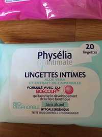 PHYSÉLIA - Lingettes intimes - Aloe vera et extrait de camomille