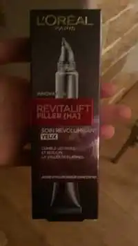 L'ORÉAL - Innovation - Revitalift Filler [HA] - Soin revolumisant yeux 