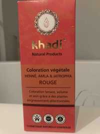 KHADI - Coloration végétale henné, amla et jatropha rouge