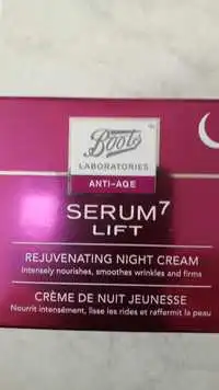BOOTS - Sérum 7 lift anti-âge - Crème de nuit jeunesse