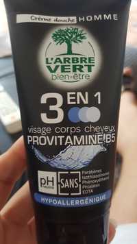 L'ARBRE VERT - Crème douche homme 3 en 1 provitamine B5