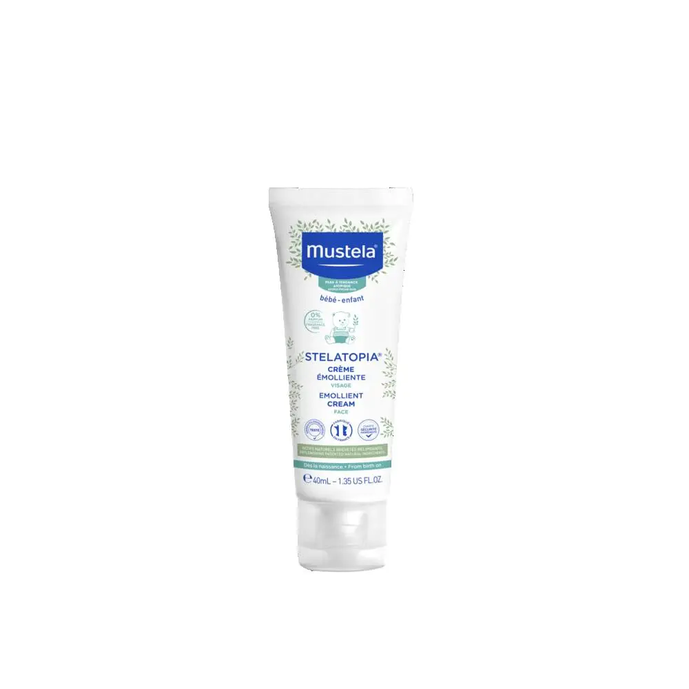 MUSTELA - Stelatopia Crème émolliente visage 40ml - Peau Atopique