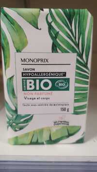 MONOPRIX - Savon hypoallergénique bio non parfumé