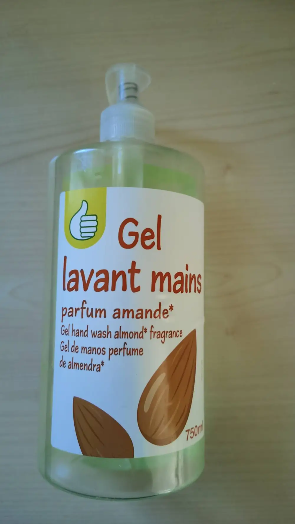 AUCHAN - Gel lavant mains parfum amande