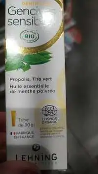 LEHNING LABORATOIRES - Dentifrices gencives sensibles