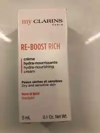 CLARINS - Re-boost rich - Crème hydra-nourrissante