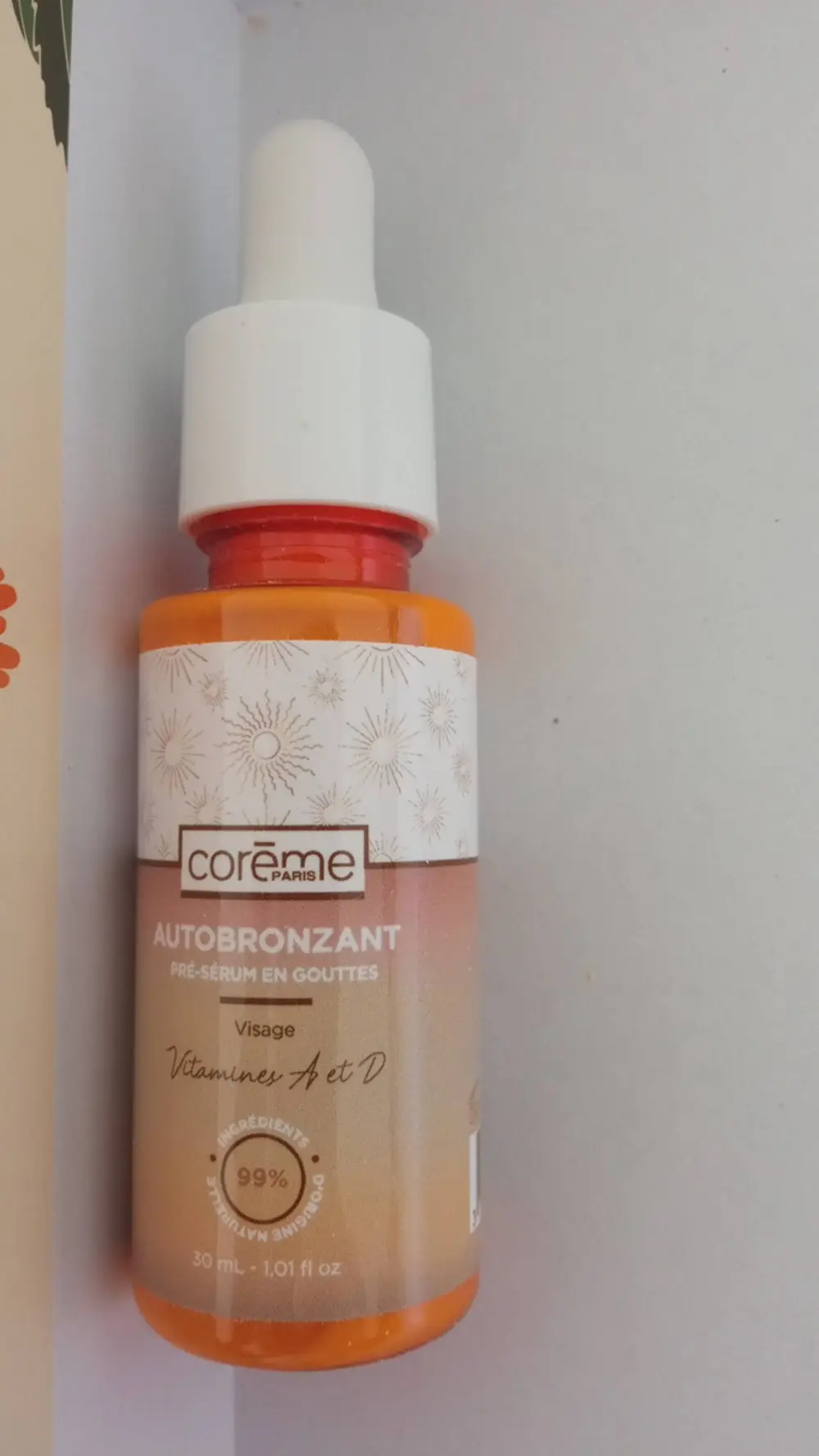 CORÈME - Autobronzant pré-sérum en gouttes