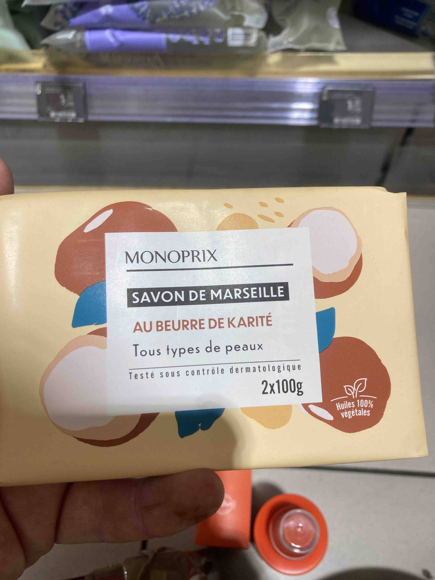 MONOPRIX - Savon de Marseille au beurre de karité