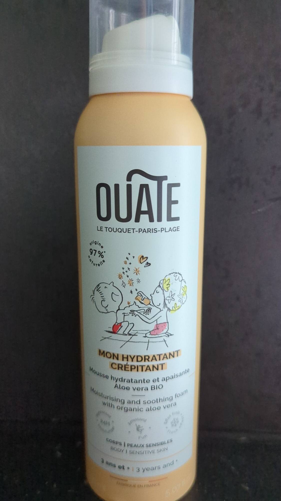 OUATE - Mon hydratant crépitant - Mousse hydratante et apaisante