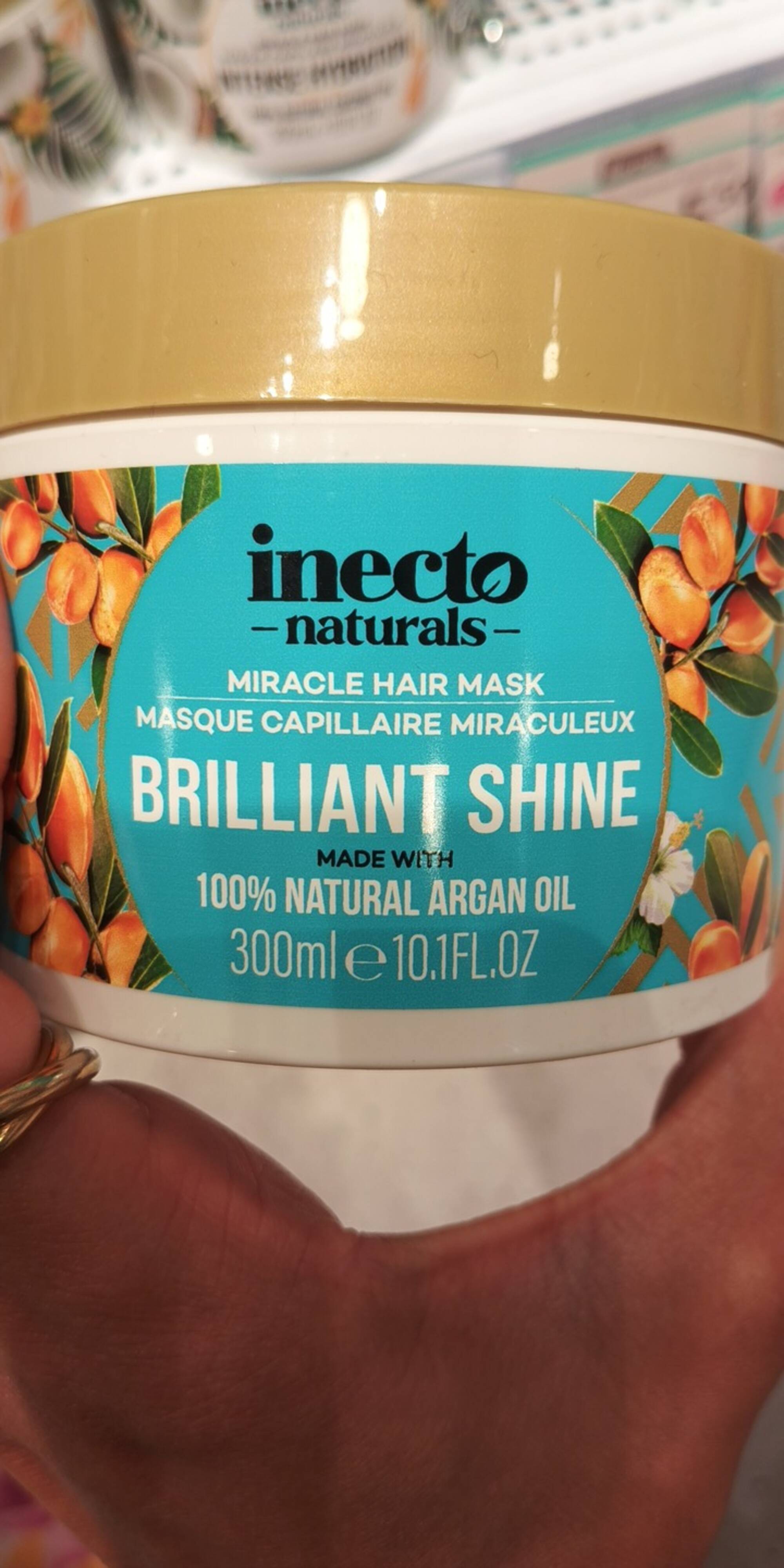 INECTO NATURALS - Brilliant shine - Masque capillaire miraculeux