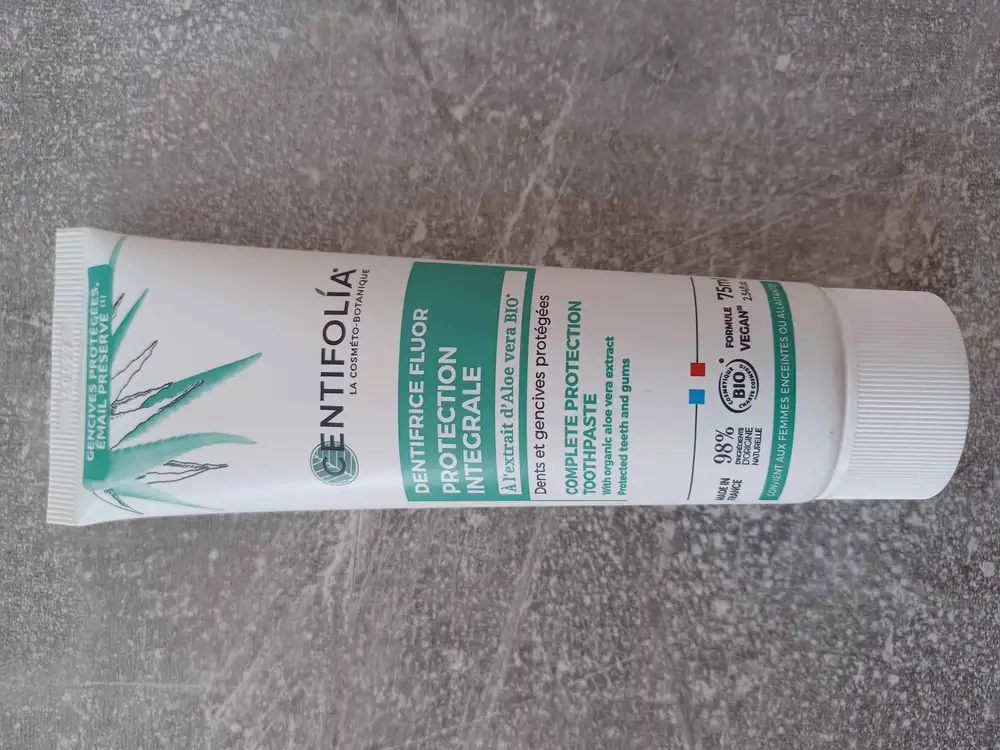 CENTIFOLIA - Dentifrice fluor protection integrale