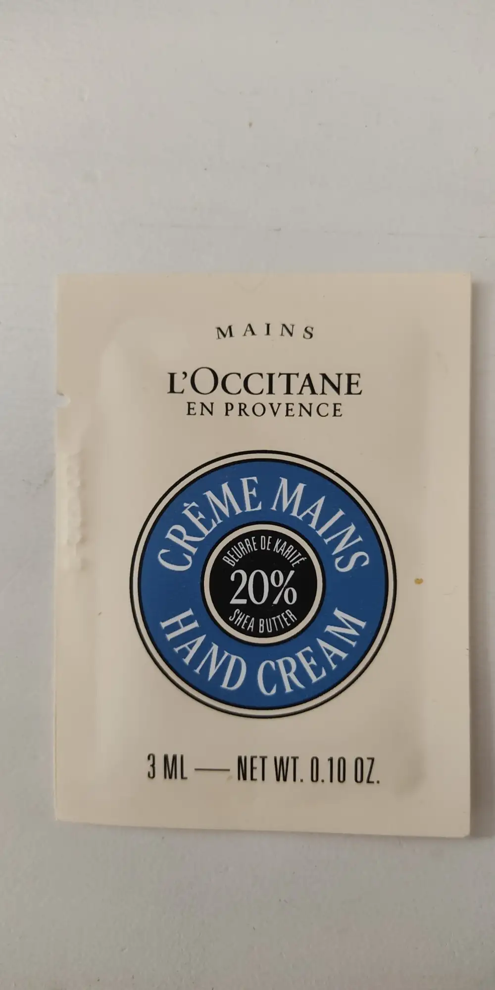 L'OCCITANE - Creme mains beurre de karité 20%