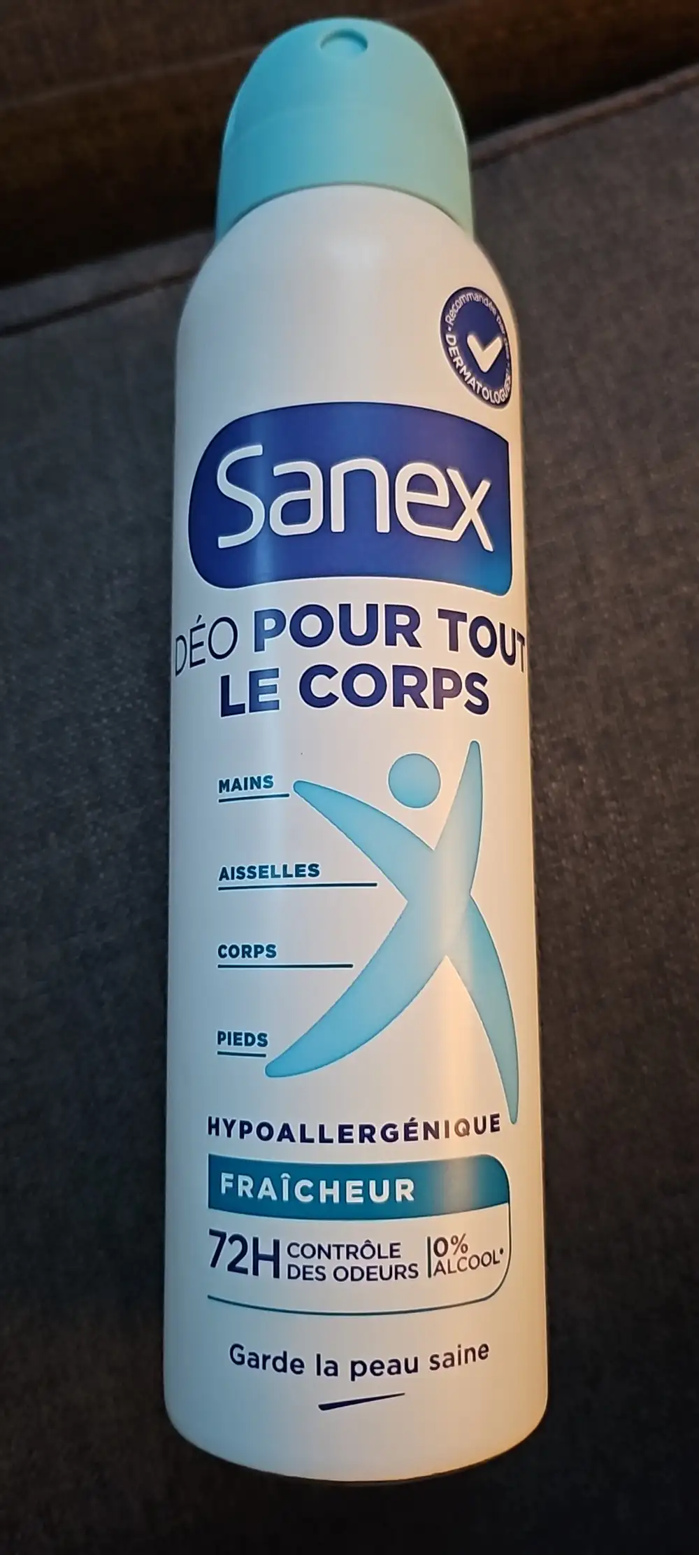 SANEX - Déo pour tout le corps hypoallergénique fraîcheur 72h