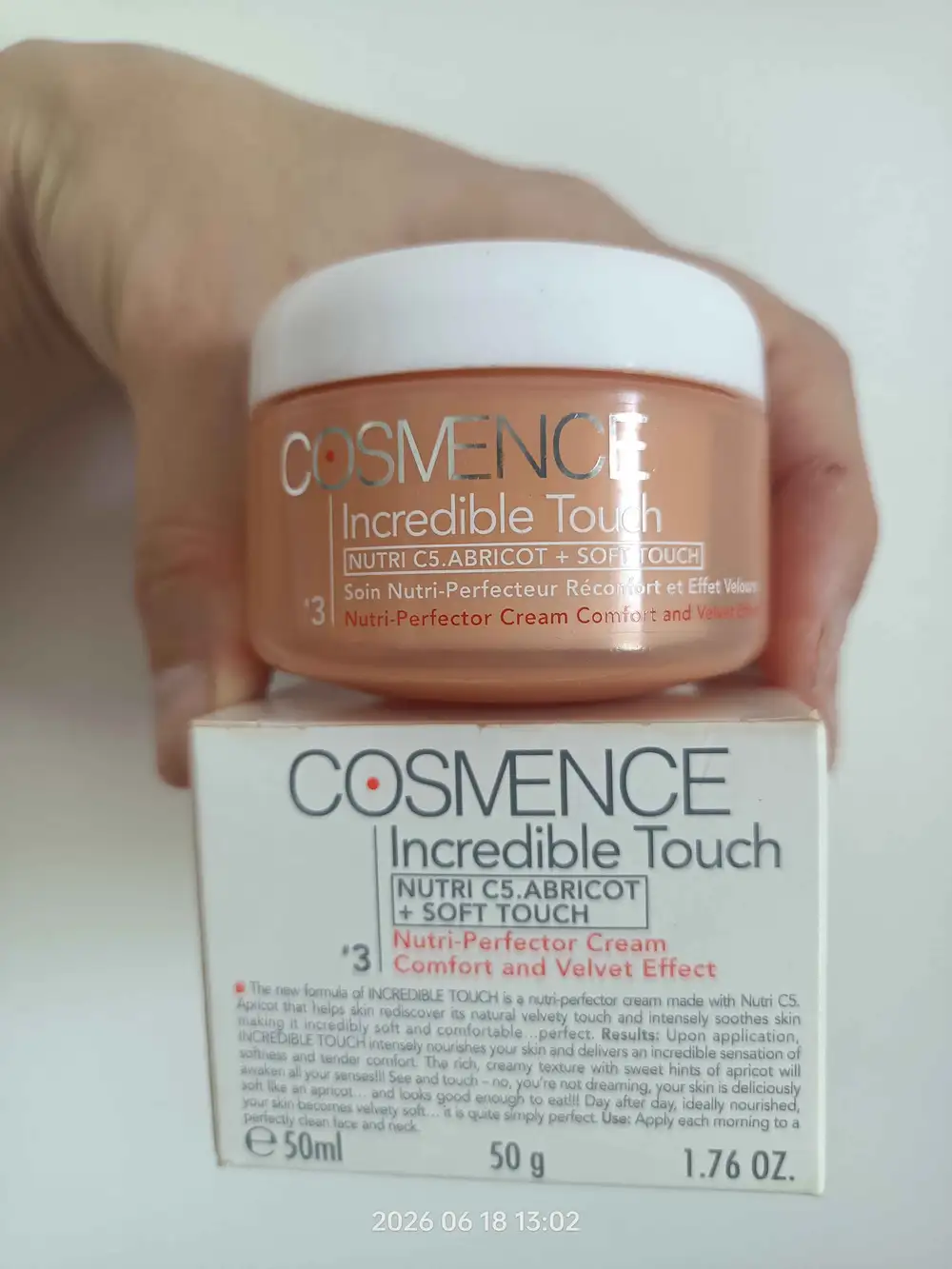 COSMENCE - Incredible touch - Soin nutri-perfecteur réconfort et effet velour