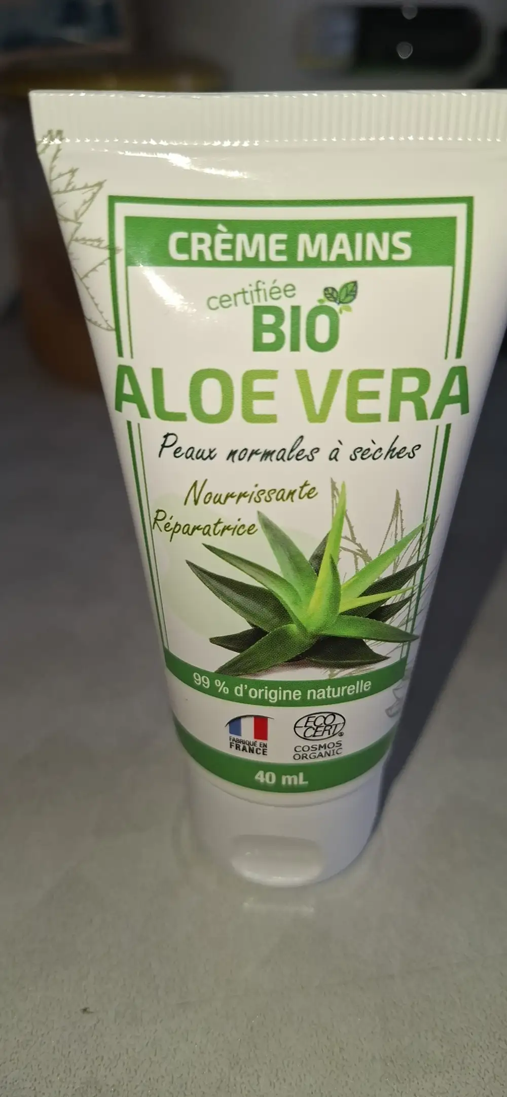 ECOCERT - Crème mains aloe vera