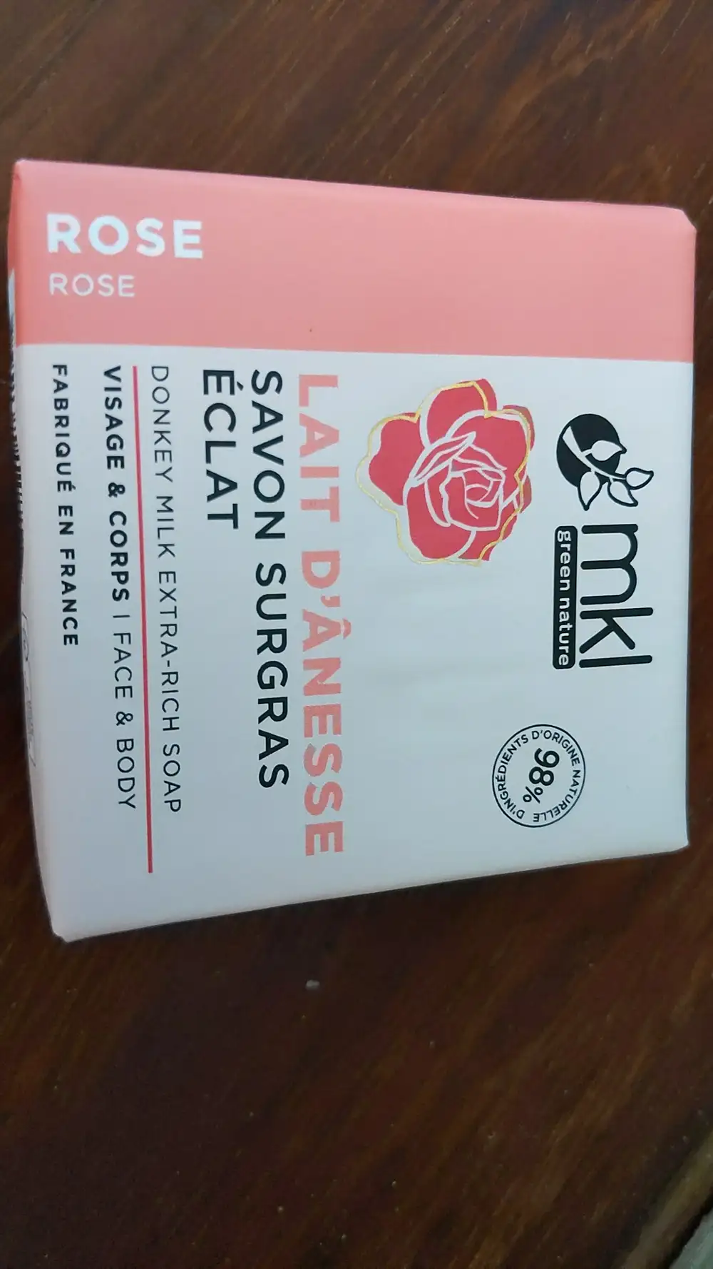 MKL GREEN NATURE - Lait d'ânesse - Savon surgras éclat rose