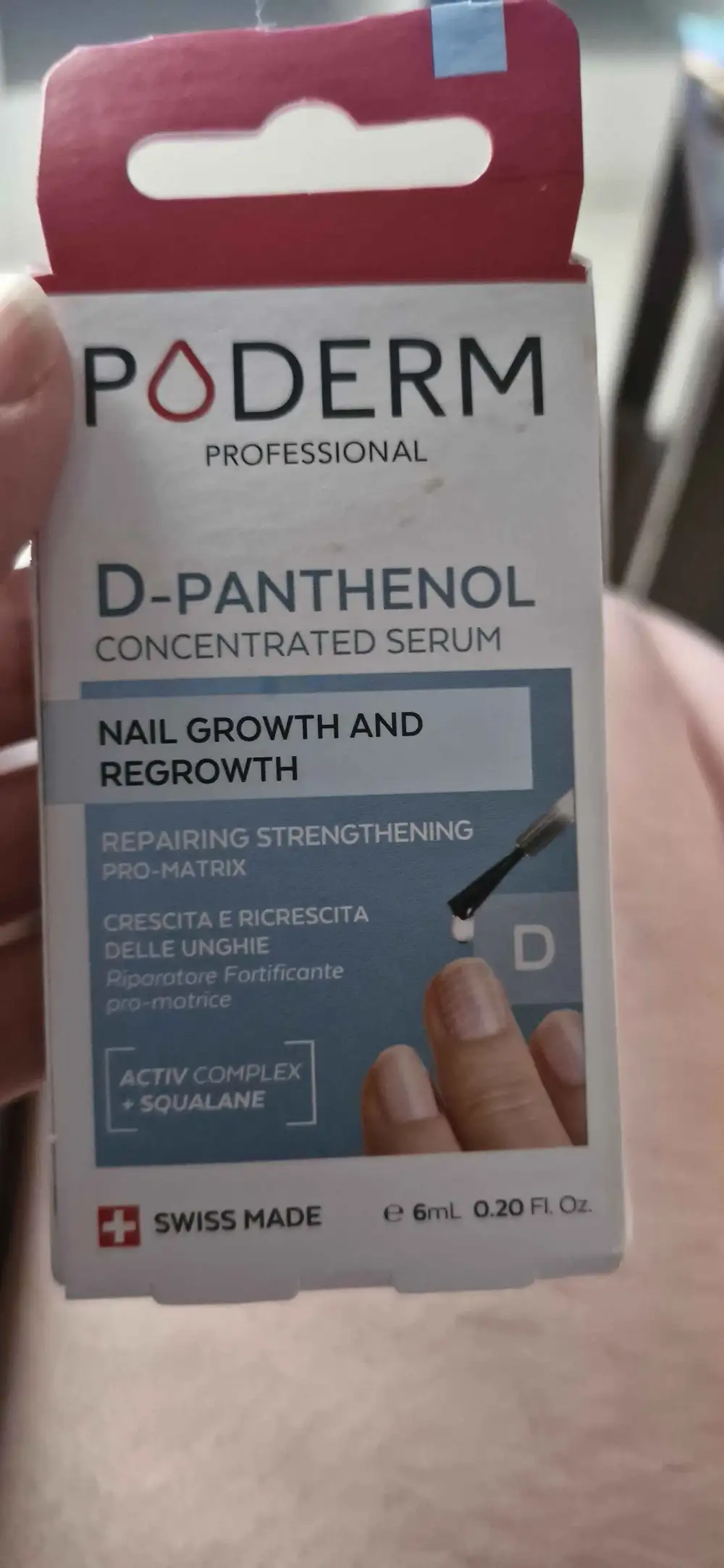 PODERM - D-panthenol - Concentrated serum nail growth an regrowth