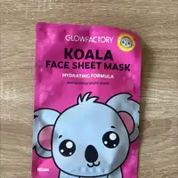 GLOW FACTORY - Koala - Face sheet mask with pomegranate scent