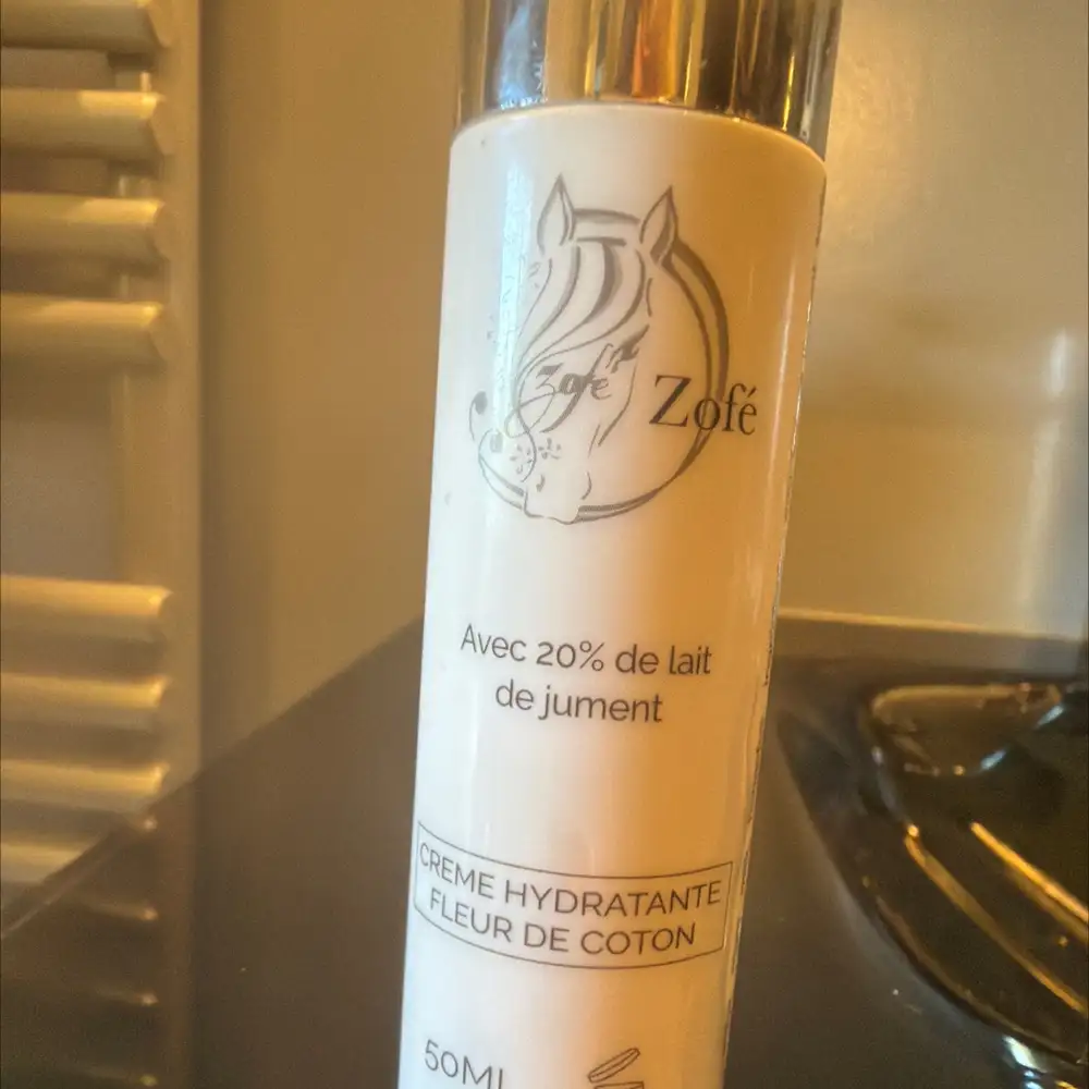 ZOFÉ - Crème hydratante fleur de coton avec 20% de lait de jument
