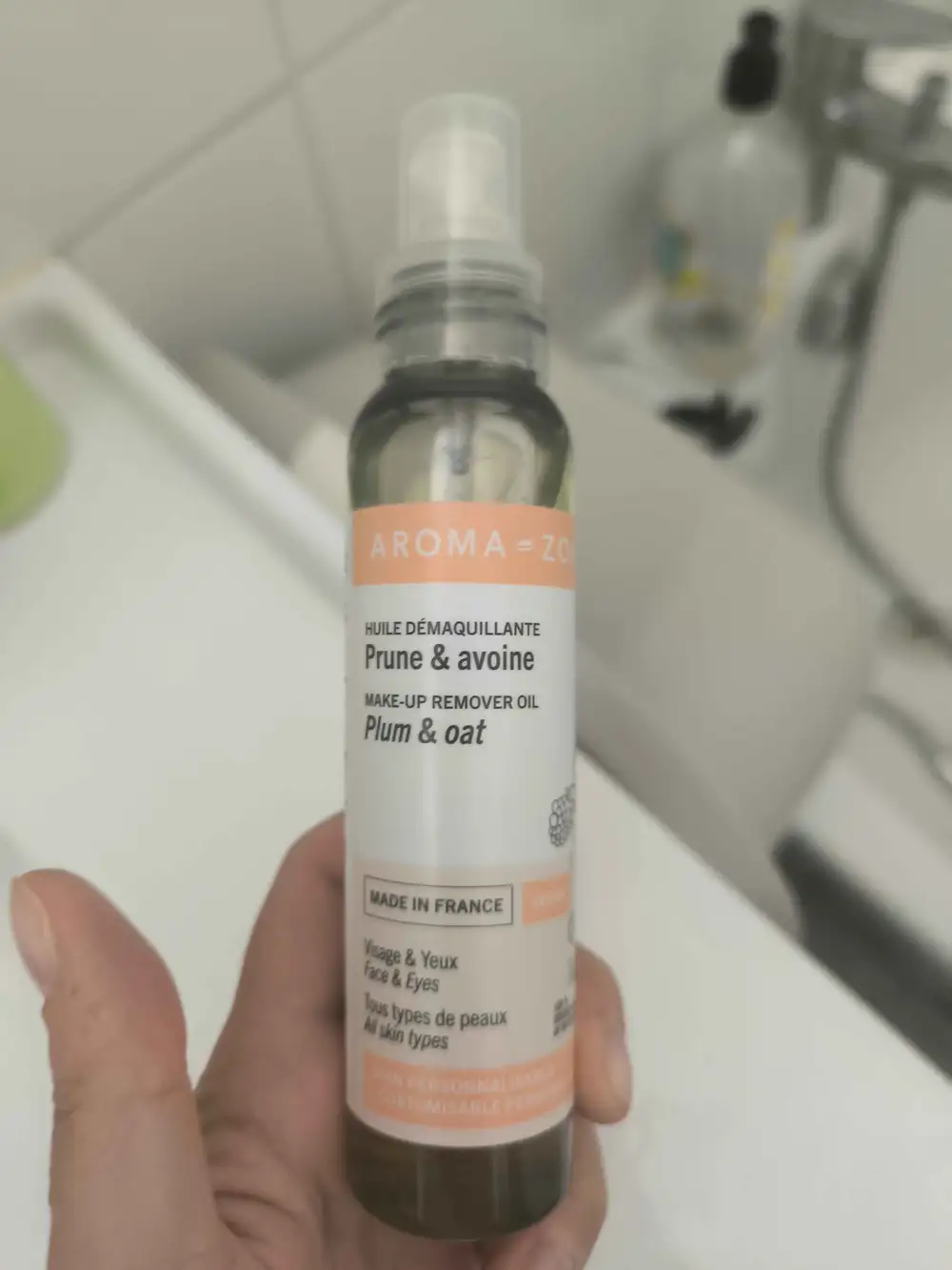 AROMA-ZONE - Huile démaquillante prune et avoine