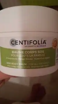 CENTIFOLIA - Baume corps SOS pour toute la famille