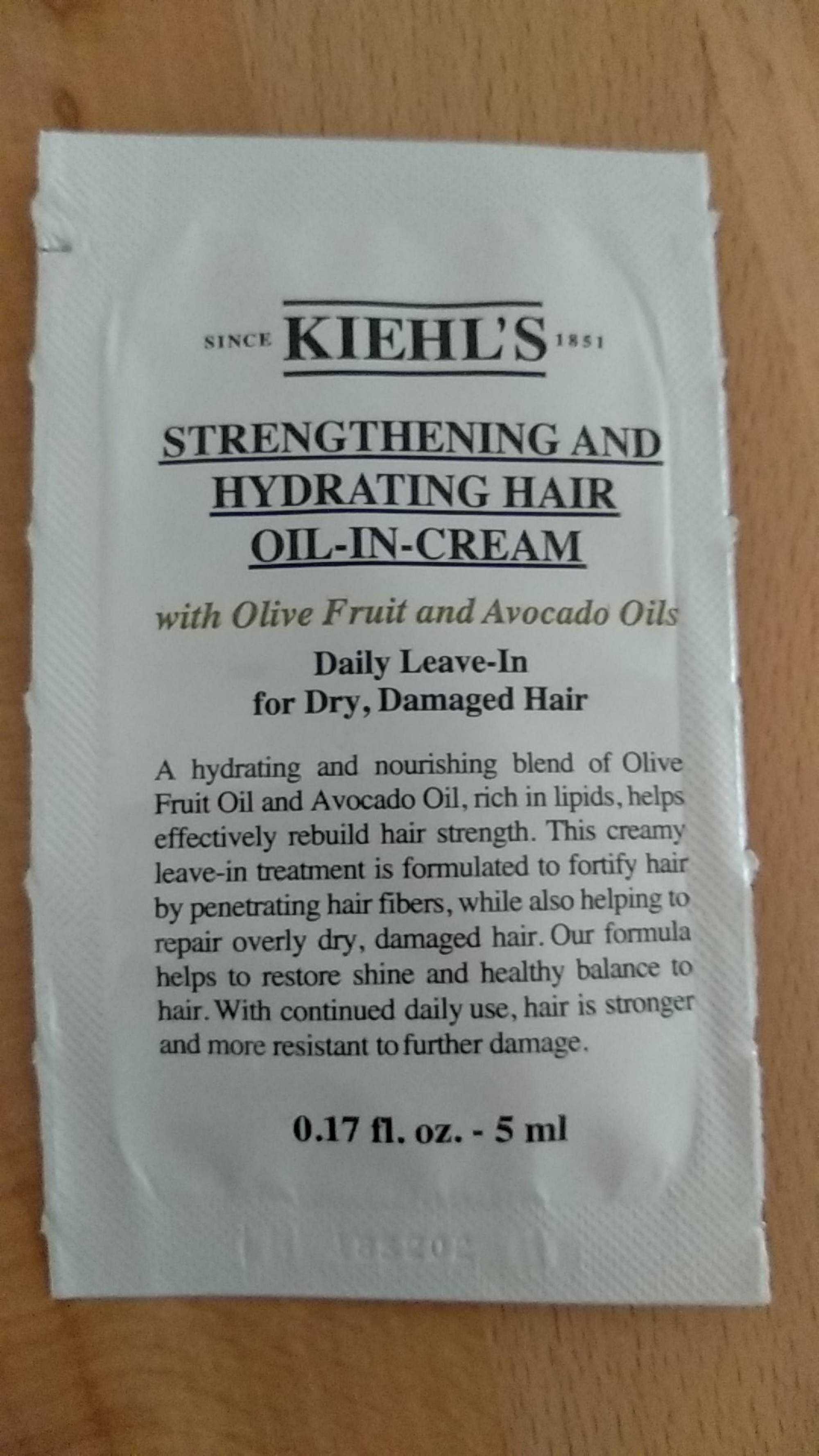 KIEHL'S - Strengthening and hydrating hair oil-in-cream