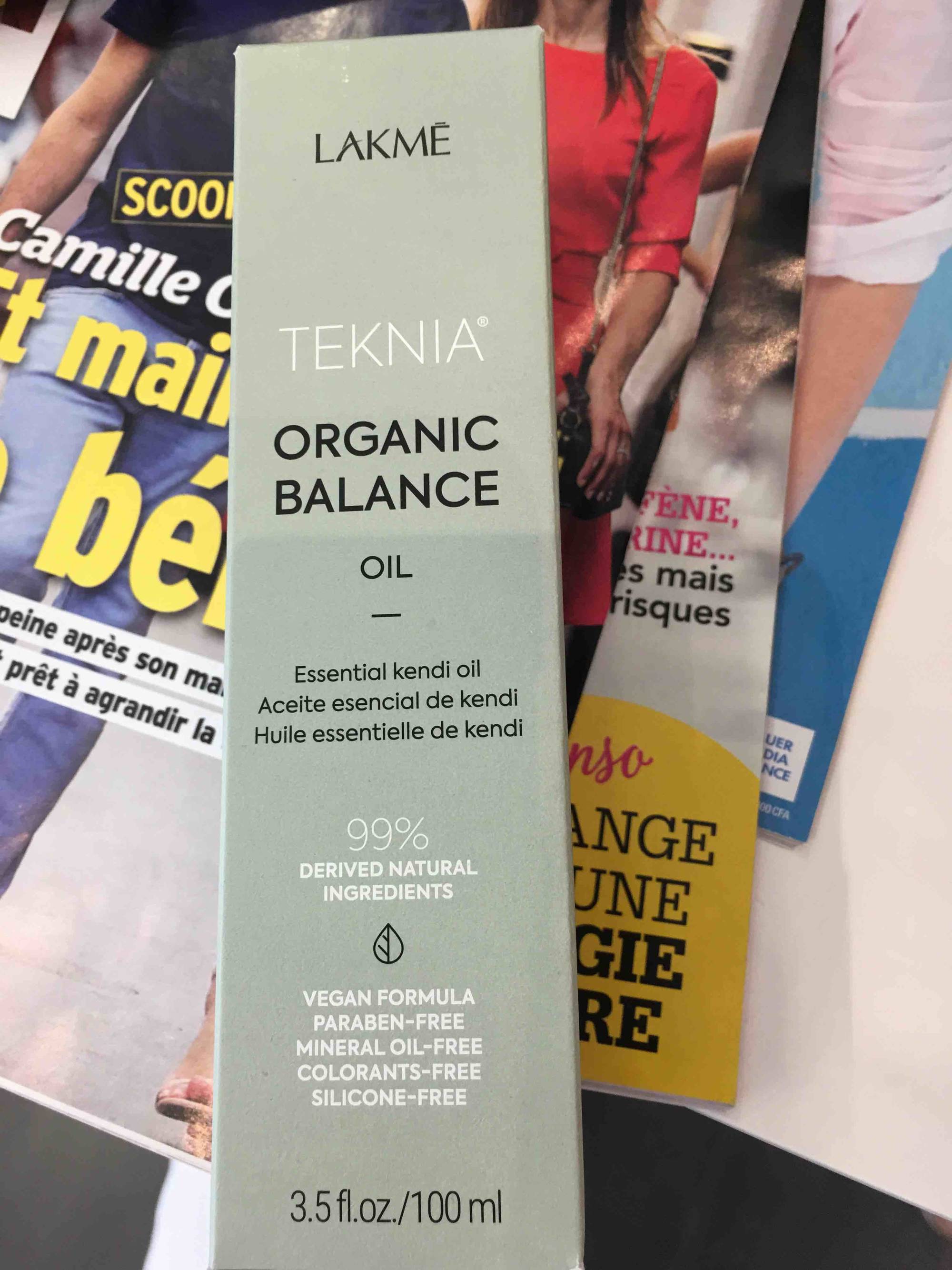 LAKME - Teknia - Organic balance oil