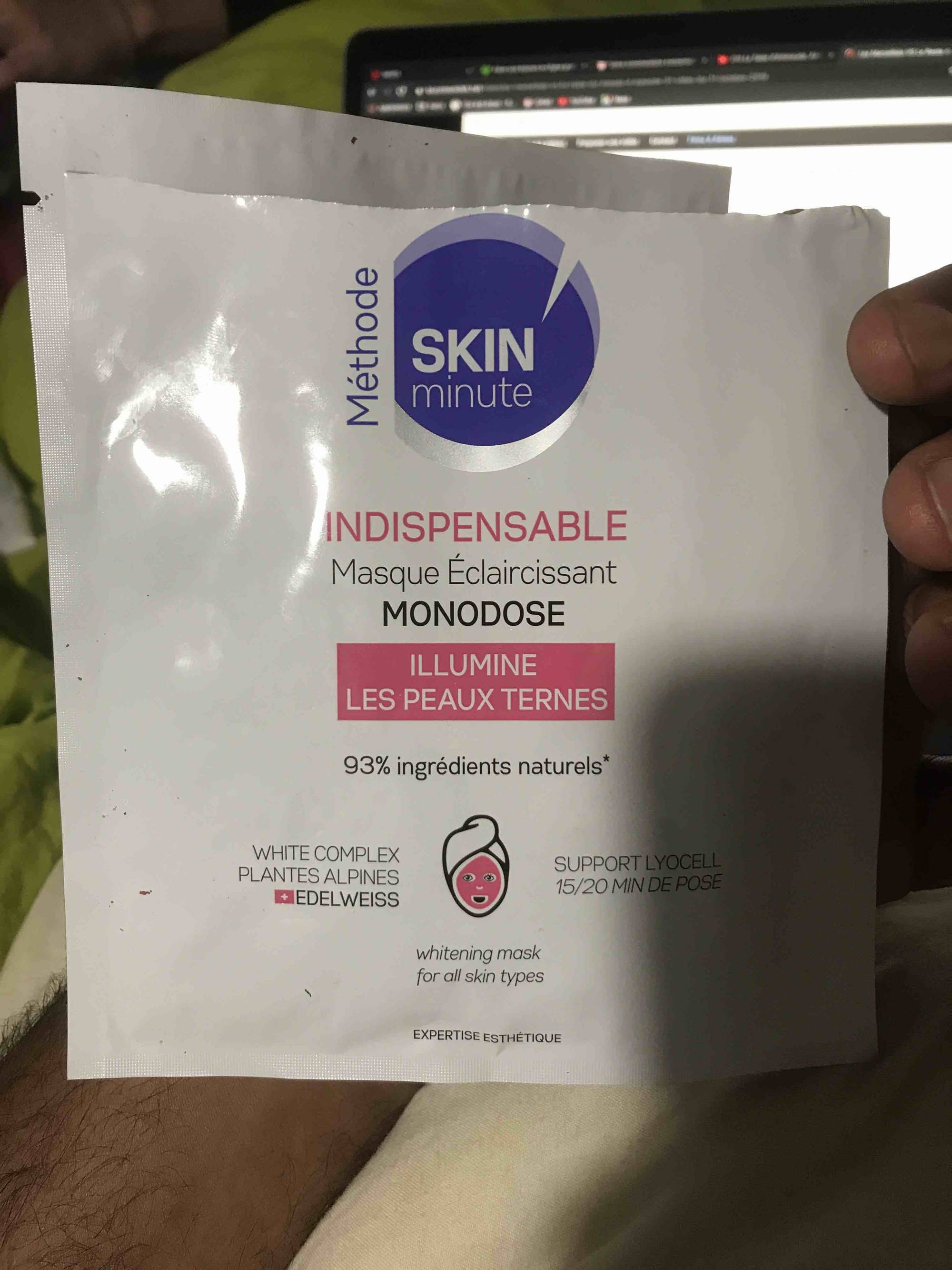 SKIN MINUTE - Indispensable - Masque éclaircissant monodose