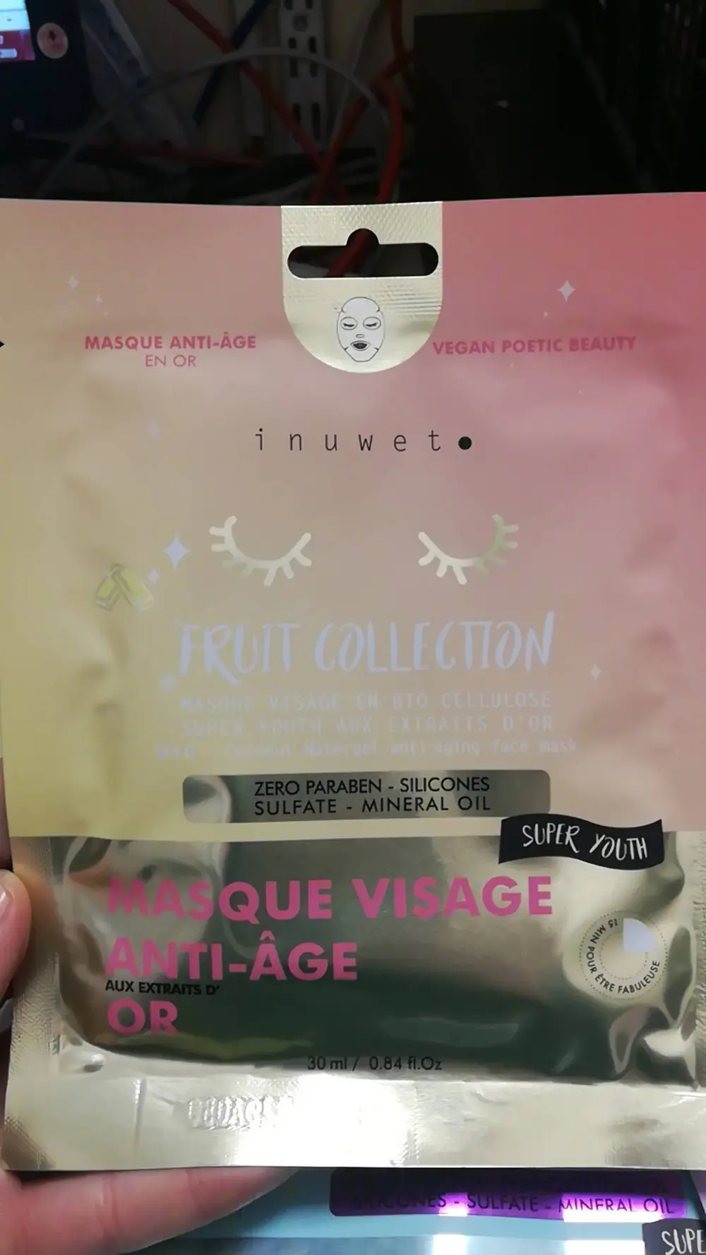 INUWET - Fruit collection - Masque visage anti-âge