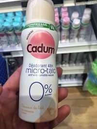 CADUM - Douceur de lait - Déodorant 48h