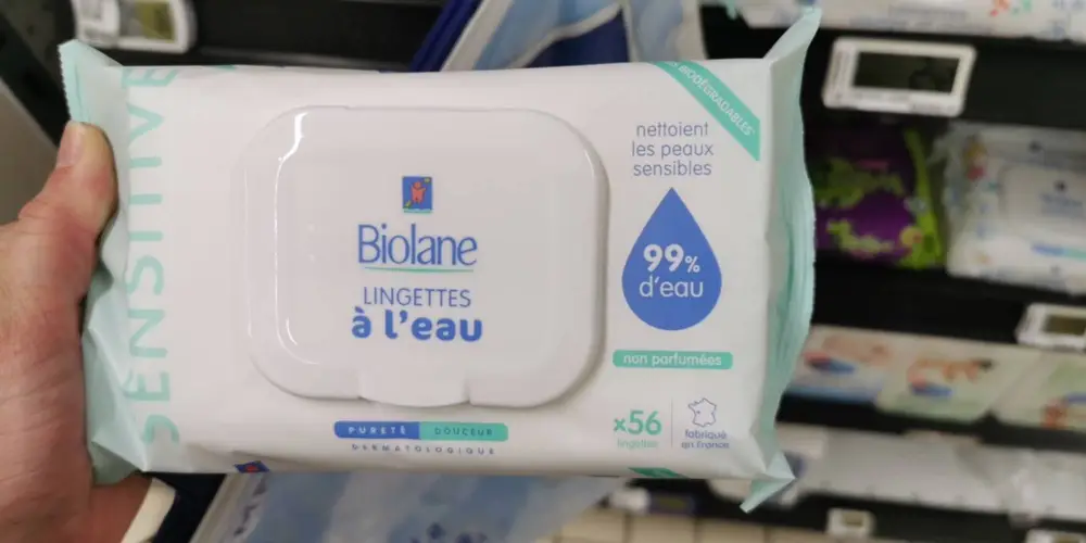 BIOLANE - Sensitive - Lingettes à l'eau