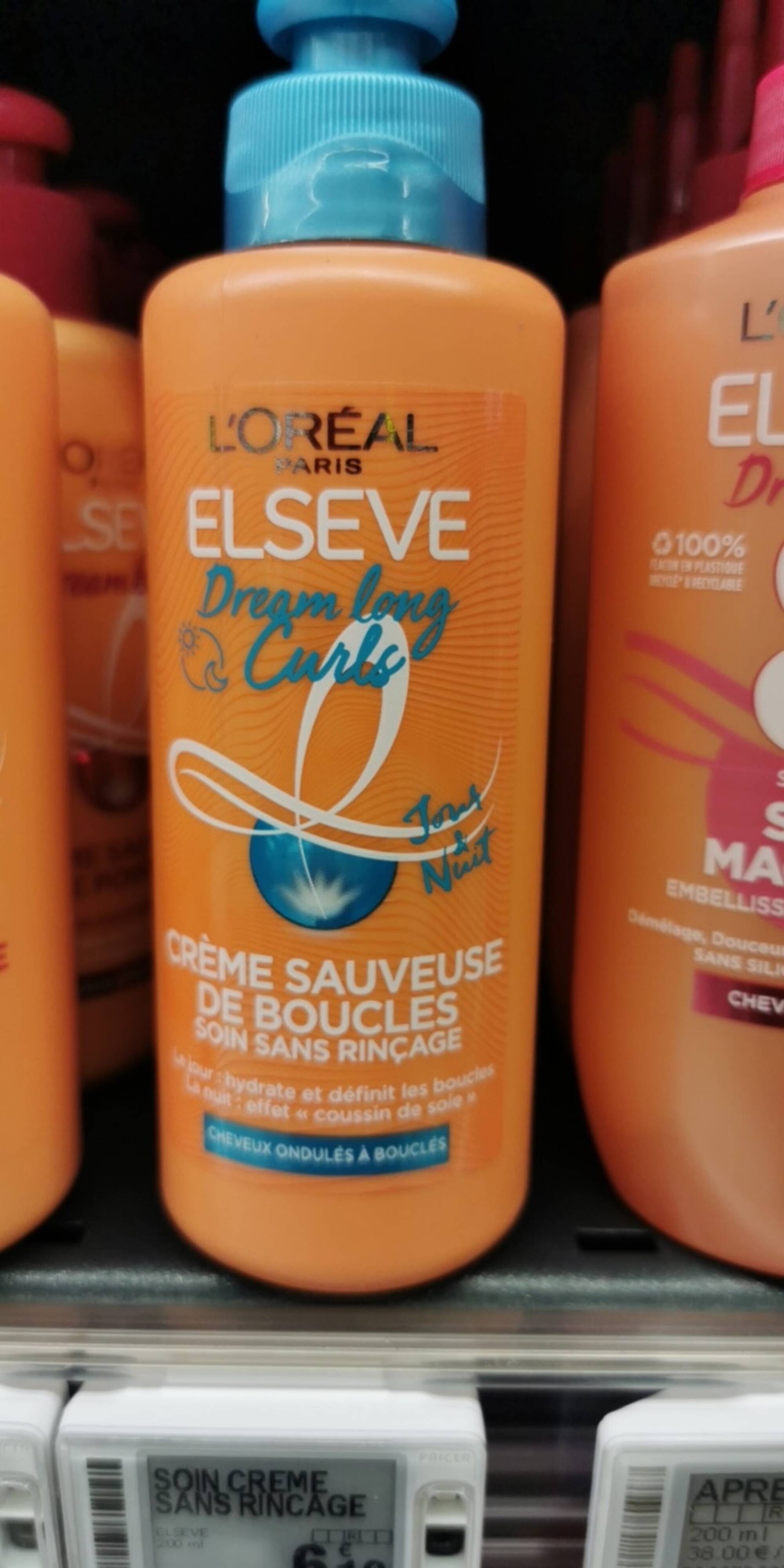 L'Oréal Paris Elseve Soin-Crème Définissant - Pour Cheveux Bouclés - Huile  Extraordinaire - 200 ml