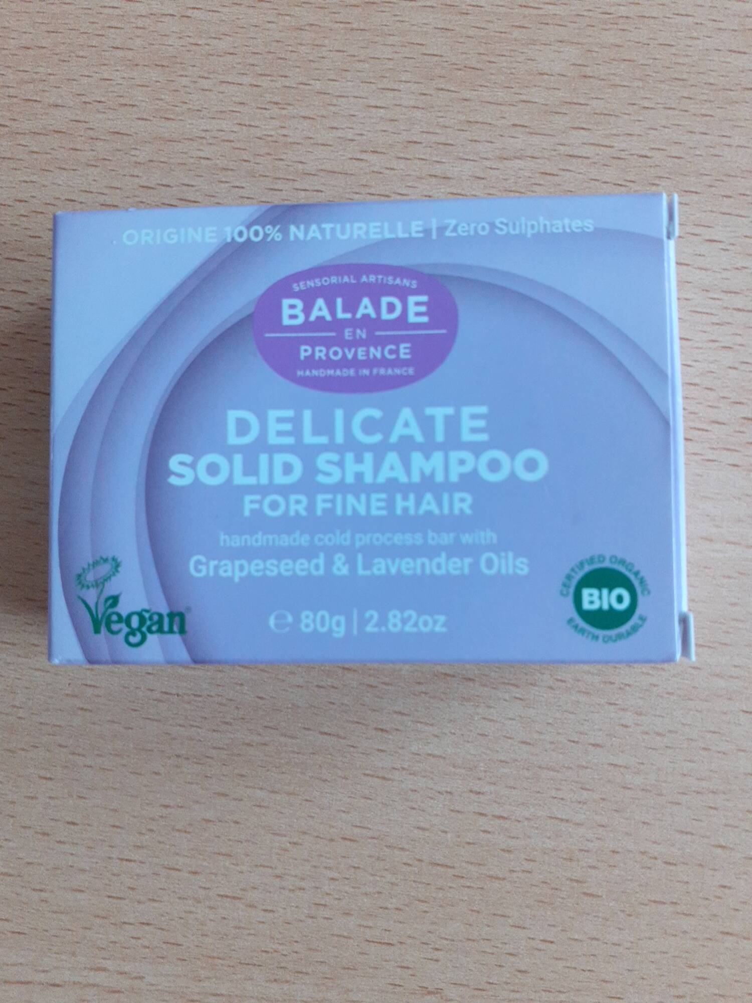 BALADE EN PROVENCE - Delicate solid shampoo for finer hair