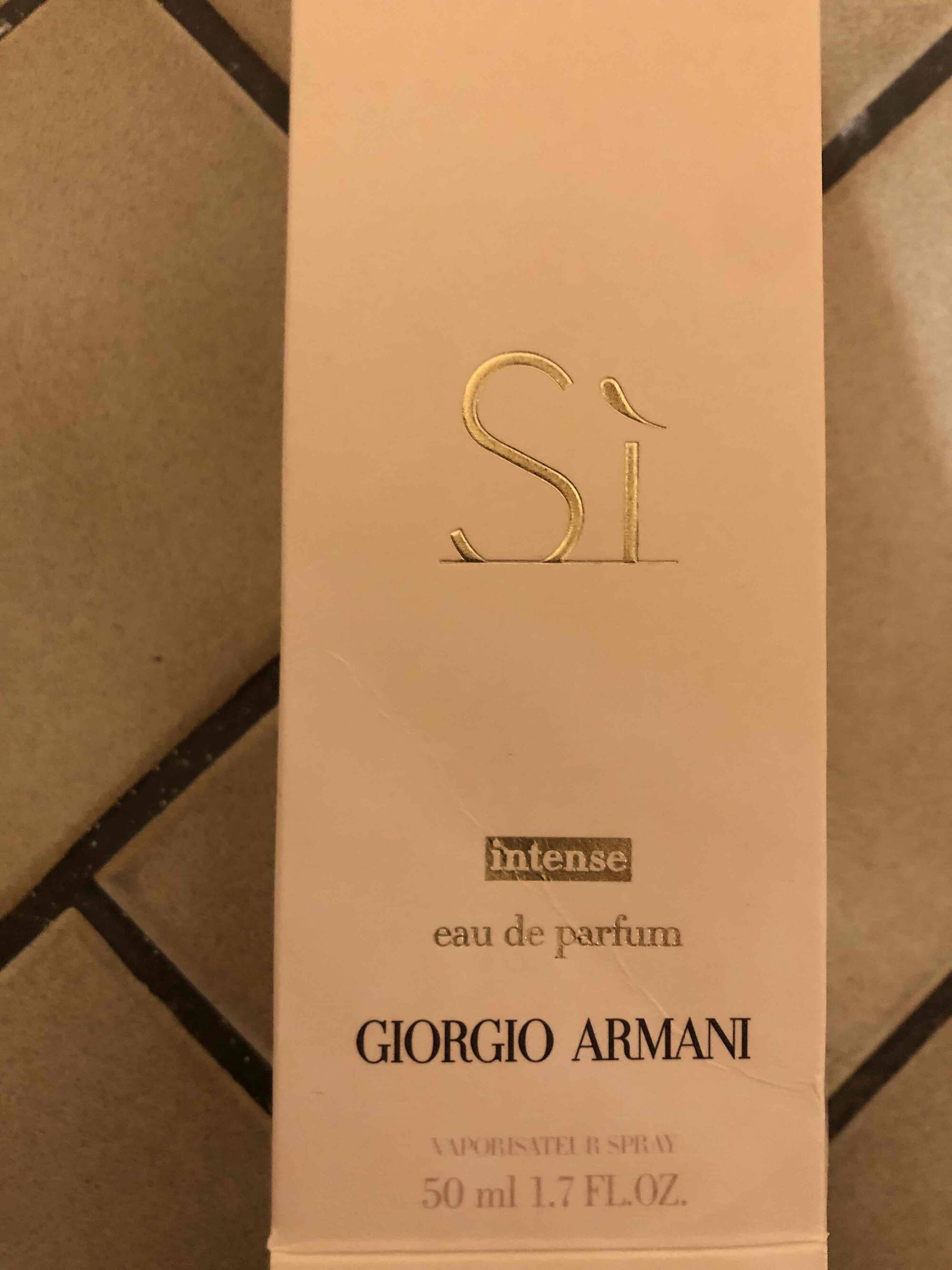 GIORGIO ARMANI - Si intense - Eau de parfum